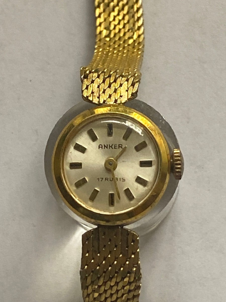 Atlantic Gold Uhr Herren 585 585 Gold Alte Anker Armbanduhren