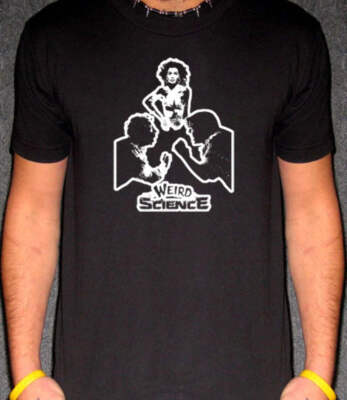 Weird Science T-Shirt   Retro 80s Cult Classic Movie Tee