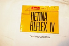 KODAK RETINA REFLEX IV INSTRUCTION MANUAL GUIDE BOOK ORIGINAL GENUINE in GERMAN