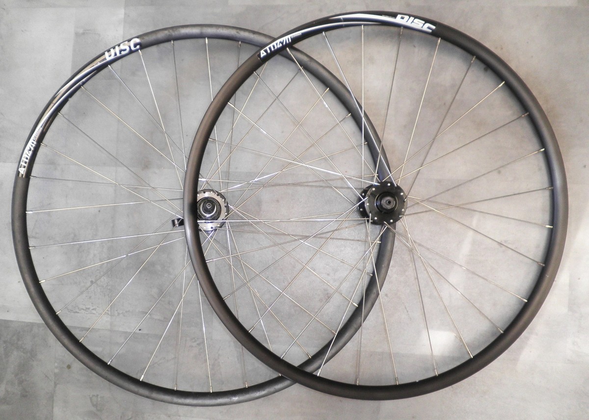 PAIR ALEX RIMS ATD470 BLACK ALUMINUM RIM 700C RIMS/HUBS BIKE