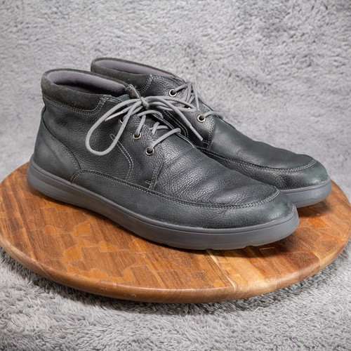 Cole Haan Gray Pebbled Leather Ankle Boots Mens Size US 11 M