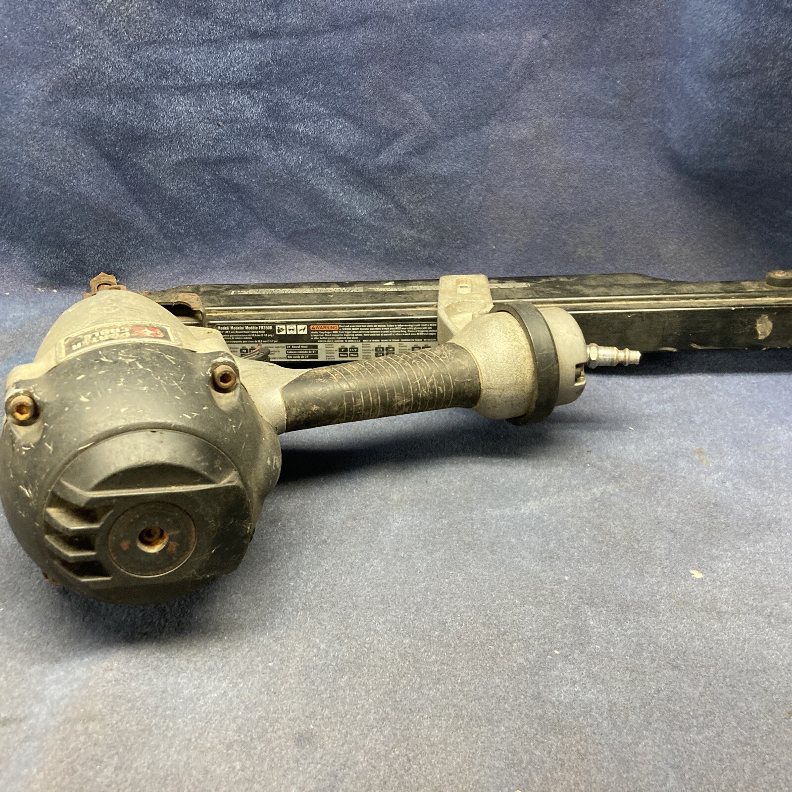 PORTER CABLE FR350 AIR PNEUMATIC 3 1/4" FULL ROUND HEAD NAIL GUN NAILER