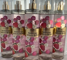 5 (FIVE) BUTTERCUPS & BERRY BELLINI 8oz Fine Fragrance MIST Bath and Body Works