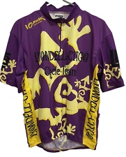 LYONDELL CITGO Team Men 1/4 Zip Short Sleeve Cycling Bike Jersey 5/XL VOmax USA