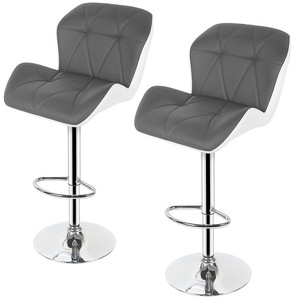 Barstuhl Drehbar Mit Lehne - 2x Barhocker Kavala, Barstuhl Tresenhocker
