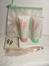 Mary Kay Pedicure Set Relaxing Foot Soak, Foot Balm  Brush/Pumice Stone NIB