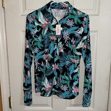 Tommy Bahama Active Golf/Tennis 1/4 Zip Shirt Sz S Floral NWT