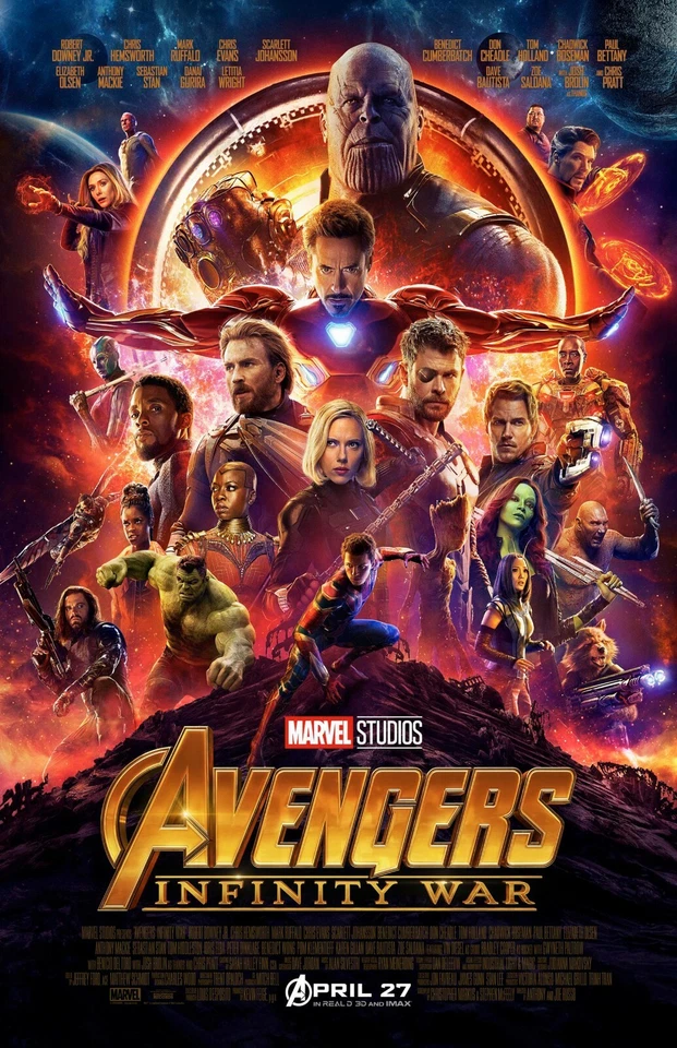Avengers Infinity War movie poster - 11 x 17 inches - Infinity War poster (b)