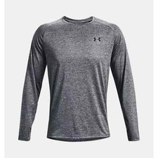 Under Armour UA Tech 2.0 Long Sleeve Shirt Pitch Gray 1328496-012 Men's NEW