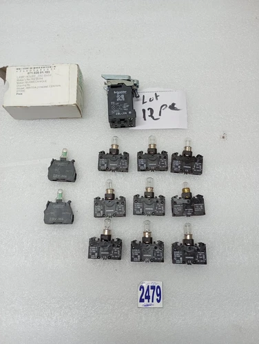 Schneider Electric ZBV-M4, ZBV-M6 SIEMENS 3SB3400-1A, 3SB3400-1C (LOT OF 12 PCs)