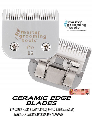 PRO CERAMIC Edge Pet Grooming 15 Blade*Fit Oster A5 A6,Many Andis,Wahl Clipper