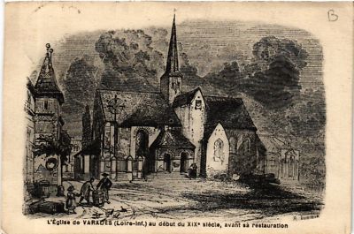 CPA AK L'Église de VARADES au debut du XIX siecle avant (587951)