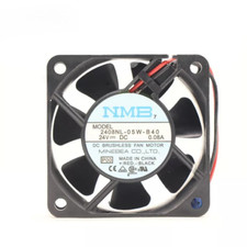 NMB Fan 2408NL-05W-B40 DC 24V 0.08A 60 60 20MM 6cm 2Pin Brushless Cooling Fan