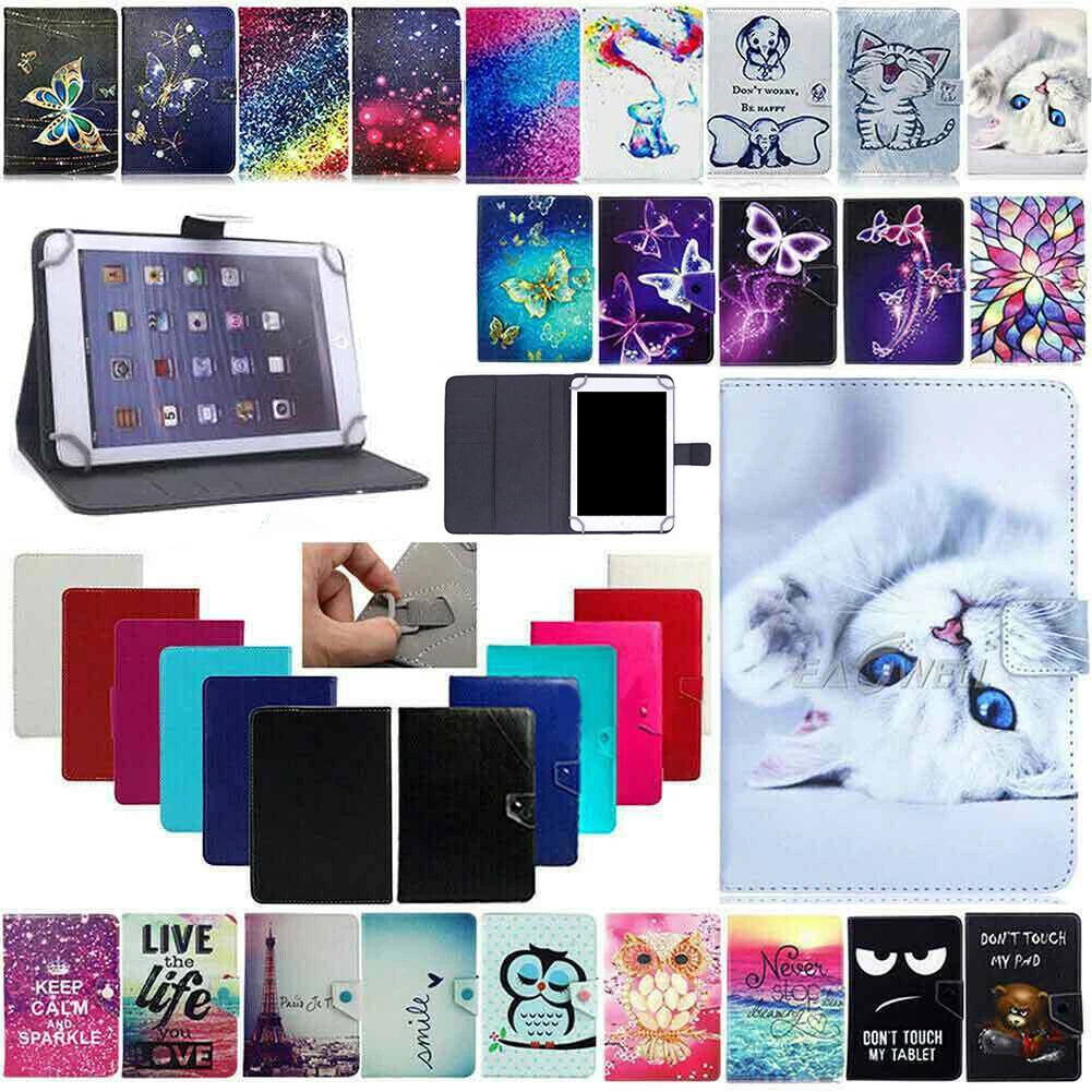 For TECLAST P20S Android 10 in 2022 Universal Folding Pattern Tablet Case Cover