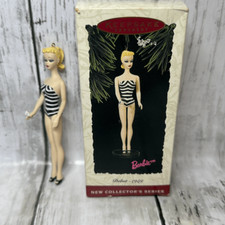 Hallmark Barbie Keepsake 1994 Ornament Debut 1959 Blonde Hair Striped Swimsuit