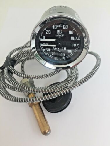 BHA4110 - JAEGER DUAL GAUGE ^C OIL & TEMP GD1501/04 0-100LBS MGA 1500, 1600. - Picture 2 of 6