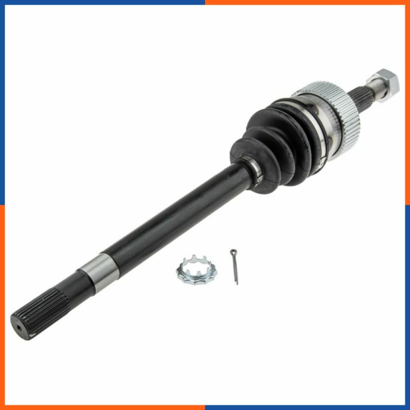 Semiarbre gauche Jeep anticlaquement arbre de roue avant 66-3220 robuste