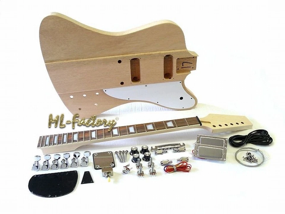 E-Gitarren-Bausatz/Guitar DIY Kit ML-Factory® F-Bird Style Mahagoni - Bild 2 von 3