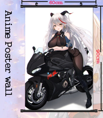 Azur Lane Aegir Hot Motorcycle Girl Picture HD Wall Scroll Poster