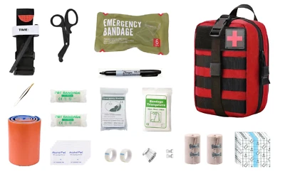 Kit de premier secours rouge - Livraison Mondial Relay gratuite - Photo 1/4