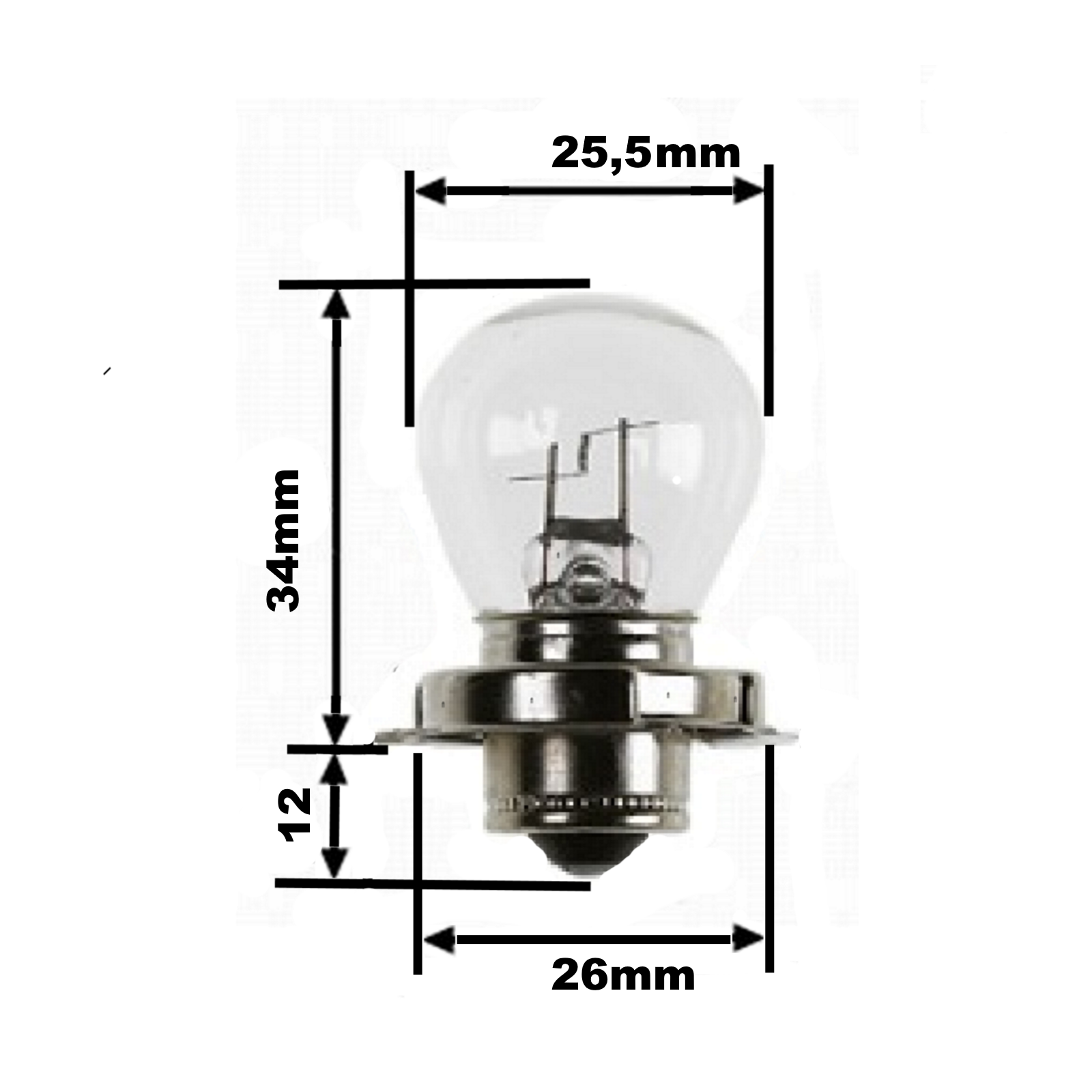 FLOSSER LAMPADINA 12V 15W BA15S AUTO LAMPADA LUCE LATERALE INDICATORE - Foto 4