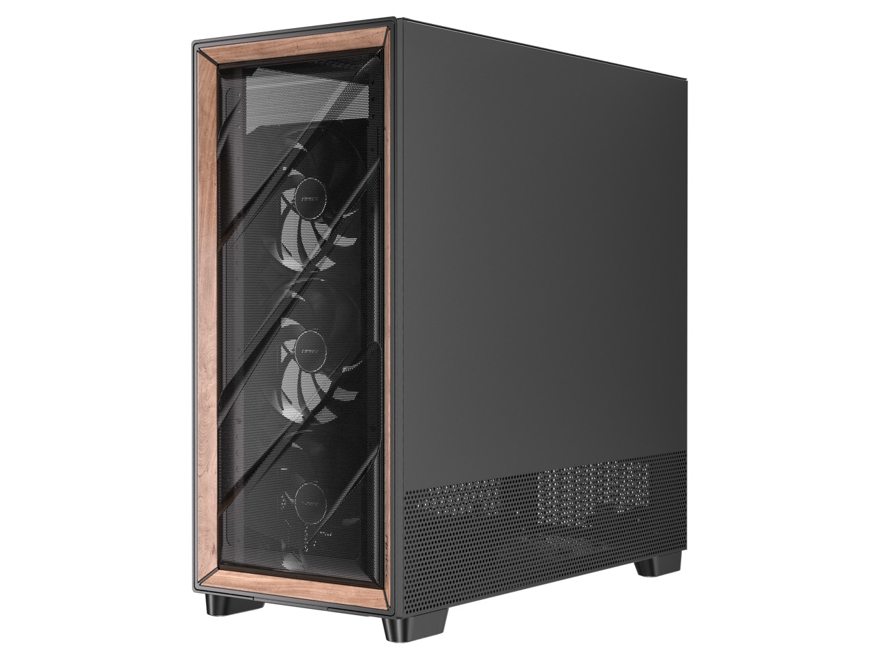 Antec Flux Pro в комплекте 6 ШИМ-вентиляторов передняя панель с высоким потоком воздуха из орехового дерева