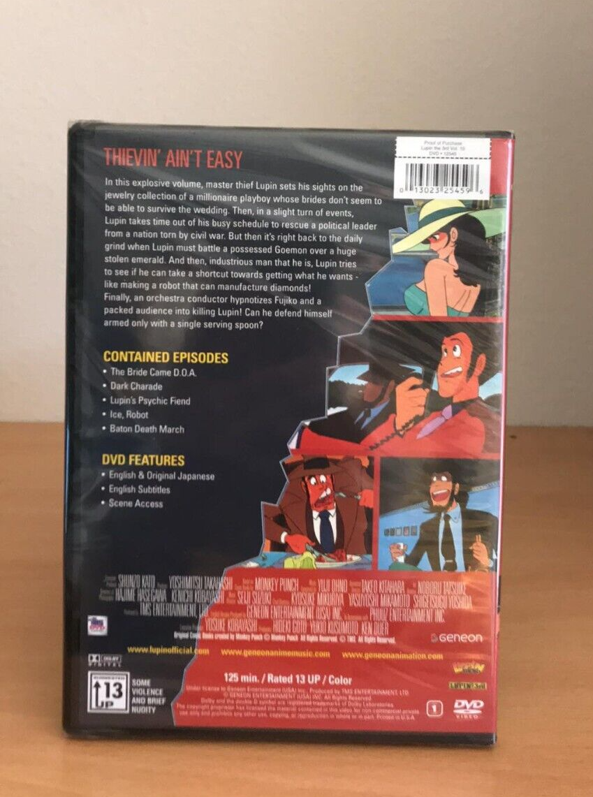 Lupin the 3rd - Vol. 15: Thievin Aint Easy (DVD, 2006) for sale