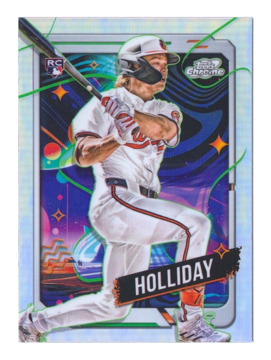 Jackson Holliday 2024 Topps Cosmic Chrome Refractor #7 Orioles Rookie RC