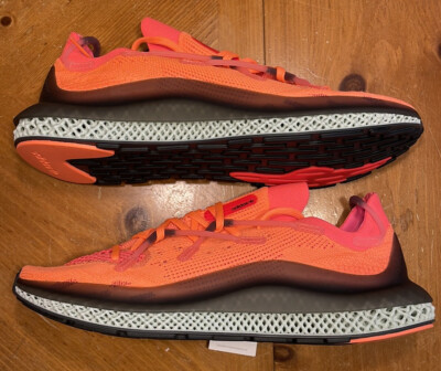 Men s Adidas Sneakers 4D Fusio Primeknit  Screaming Orange  FY5929 Size 10 NEW