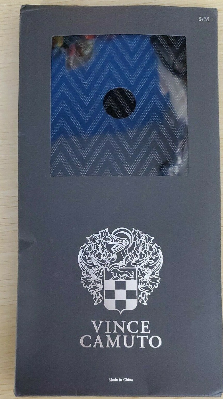 Vince Camuto Womens Tights Chevron  4'11-5'5  95lbs-140lbs S/M Black