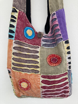 Indian Ethnic Hippie Patchwork Hobo Bag 13'' x 10'' Crossbody Handmade Bag