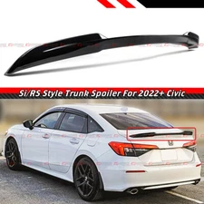 FOR 22-26 Honda Civic 11th Si RS Style Gloss Black High Kick Sport Trunk Spoiler