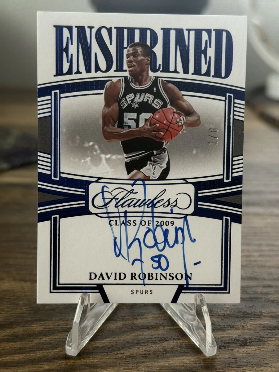 Panini David Robinson Basketball Autographed Sports Trading Cards