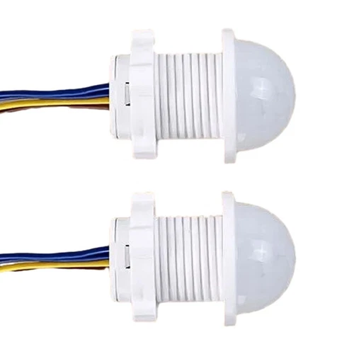 Interruptor Sensor Movimiento PIR para Luces LED 110V 220V Encendido Automático Paquete de 2 - Imagen 4 de 14