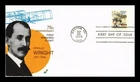 DR JIM STAMPS US WRIGHT BROTHERS AVIATION PIONEERS FDC SPECTRUM CACHET COVER