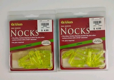 Allen Arrow Nocks 9/32'' Green Carbon Pro Series 2 Pack 24 Count Archery Hunting