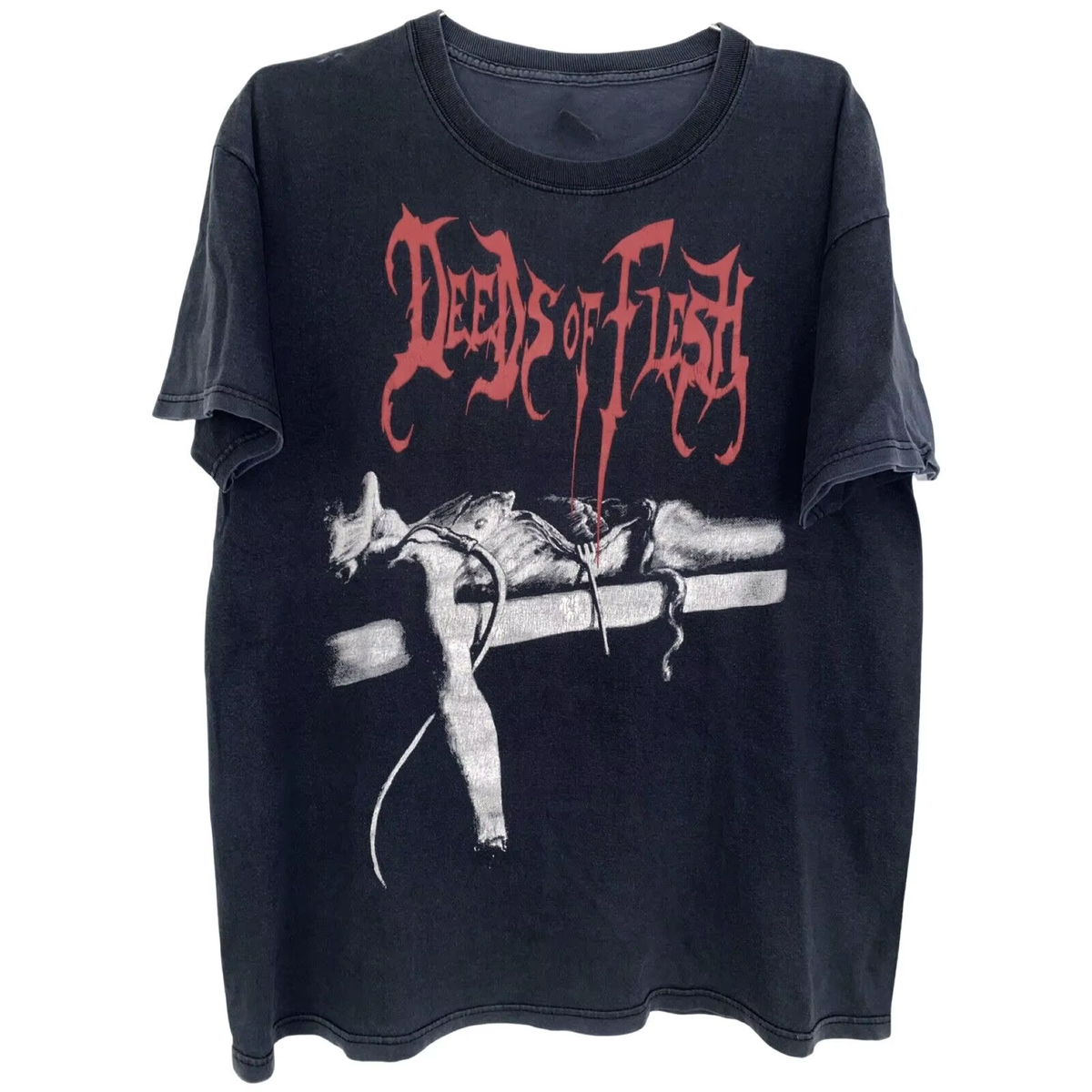 Deeds Of Flesh Trading Pieces Shirt Classic Black Unisex Size S 