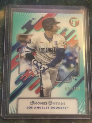 Topps 2025 Pristine Shohei Ohtani Dodgers #160 Aqua Refractor /199