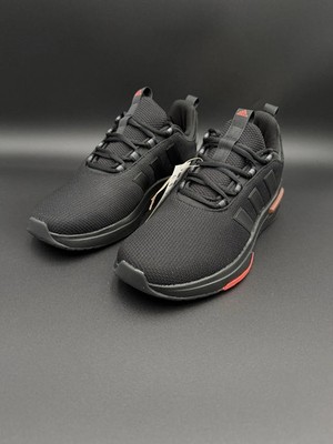 Adidas Racer TR23 Sportswear Mens Sneakers Black Solar Red Tennis Shoes Size 7.5