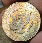 1964-P 90% Silver XF Toned Kennedy Half Dollar - Free Shipping!