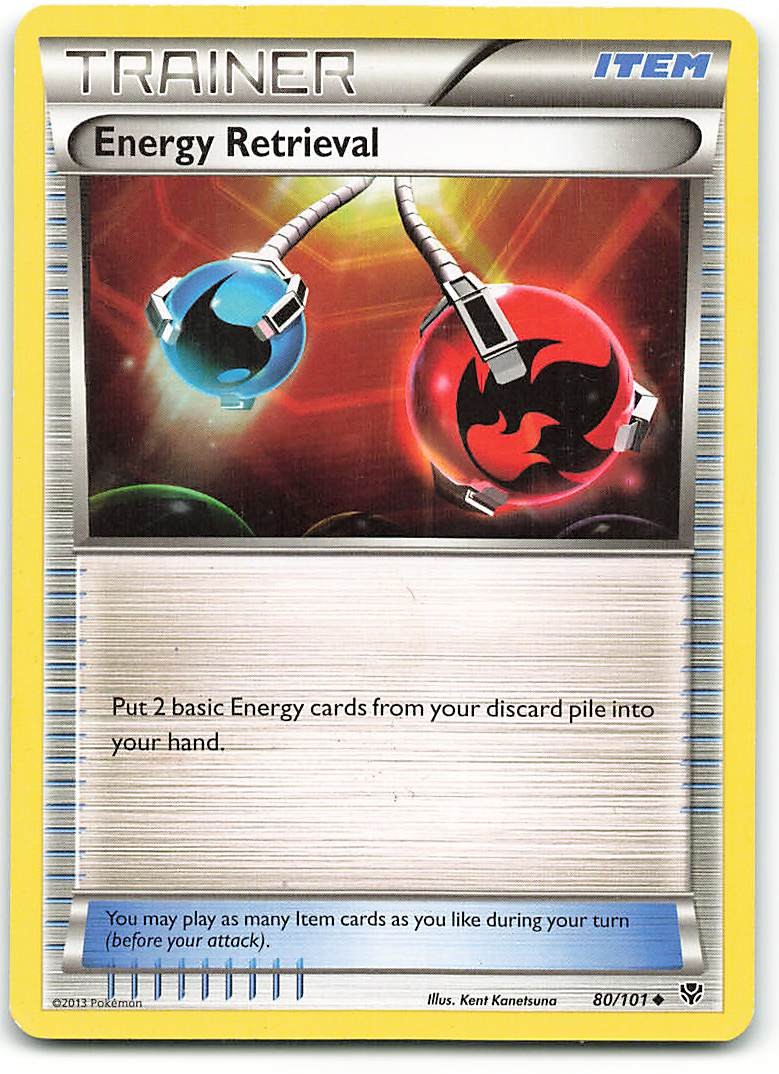 Energy Retrieval 80/101 Uncommon Plasma Blast Pokemon
