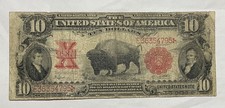 U.S. - Series of 1901 $10.00 United States Note (Bison) Please See Photos