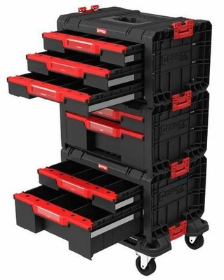 Werkzeugkoffer 4in1 Set QBRICK 8117 Werkzeugkasten Werkzeugbox mit Rollbrett