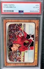 1966 Topps HOF Chicago Blackhawks Stan Mikita PSA 4