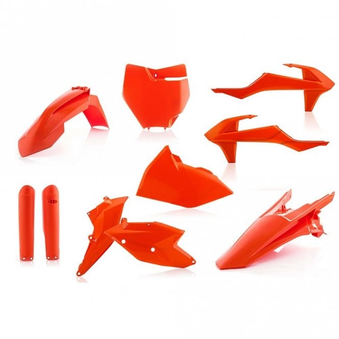 Acerbis Full Plastics Kit - KTM SX/SXF 125-450 16-18, SX250 17-18 - Orange