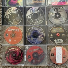 x84 PS1 Video Game Lot! Untested - Some Complete - Metal Gear Army Men NBA Qbert