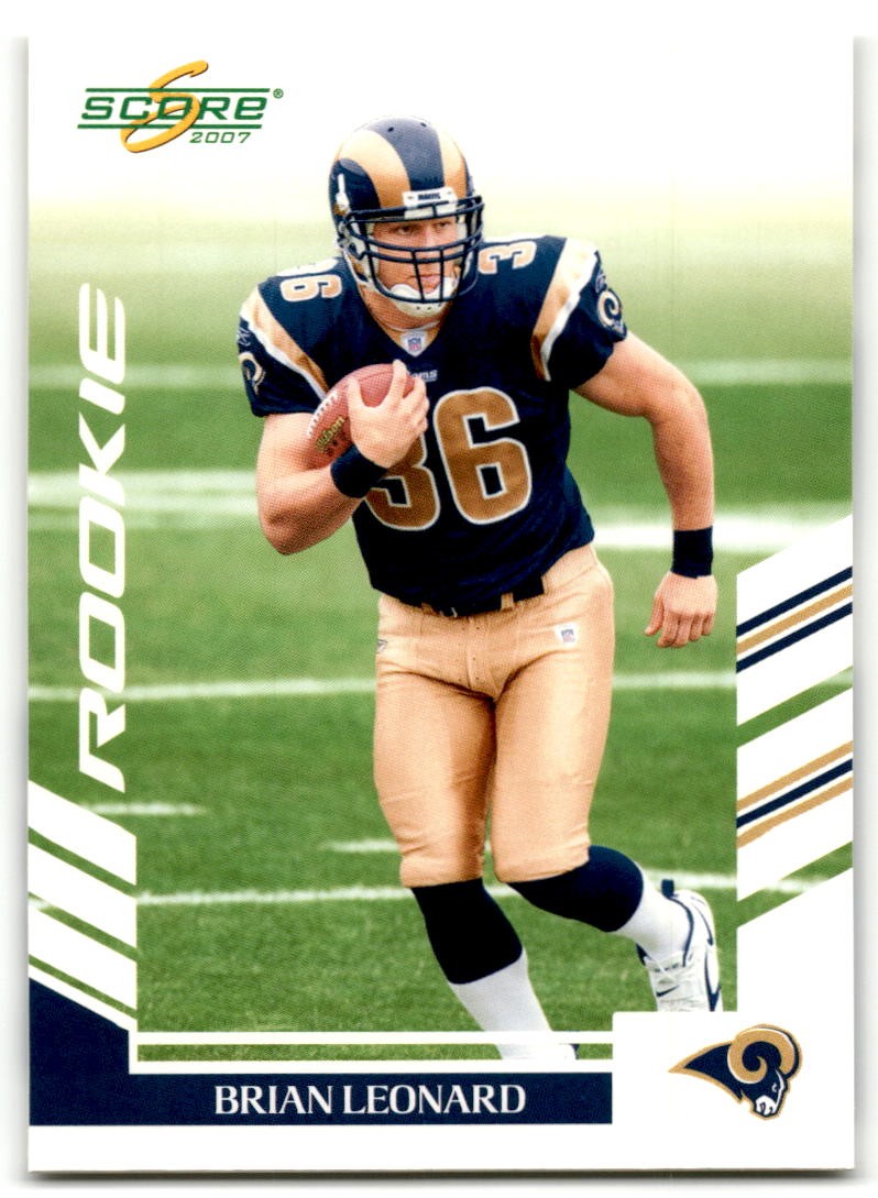 2007 Score #348 Brian Leonard St. Louis Rams Rookie
