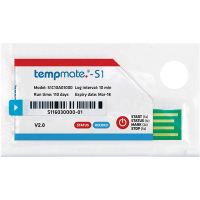 tempmate S1C10A01000 S1C10A01000 Messgeräte Umwelt-Messgeräte Datenlogger