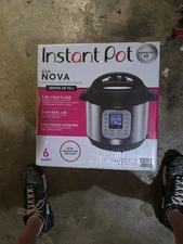 Instant Pot Duo Nova 6 Quart Qt Pressure Cooker Sealed New Box Unopened Contents