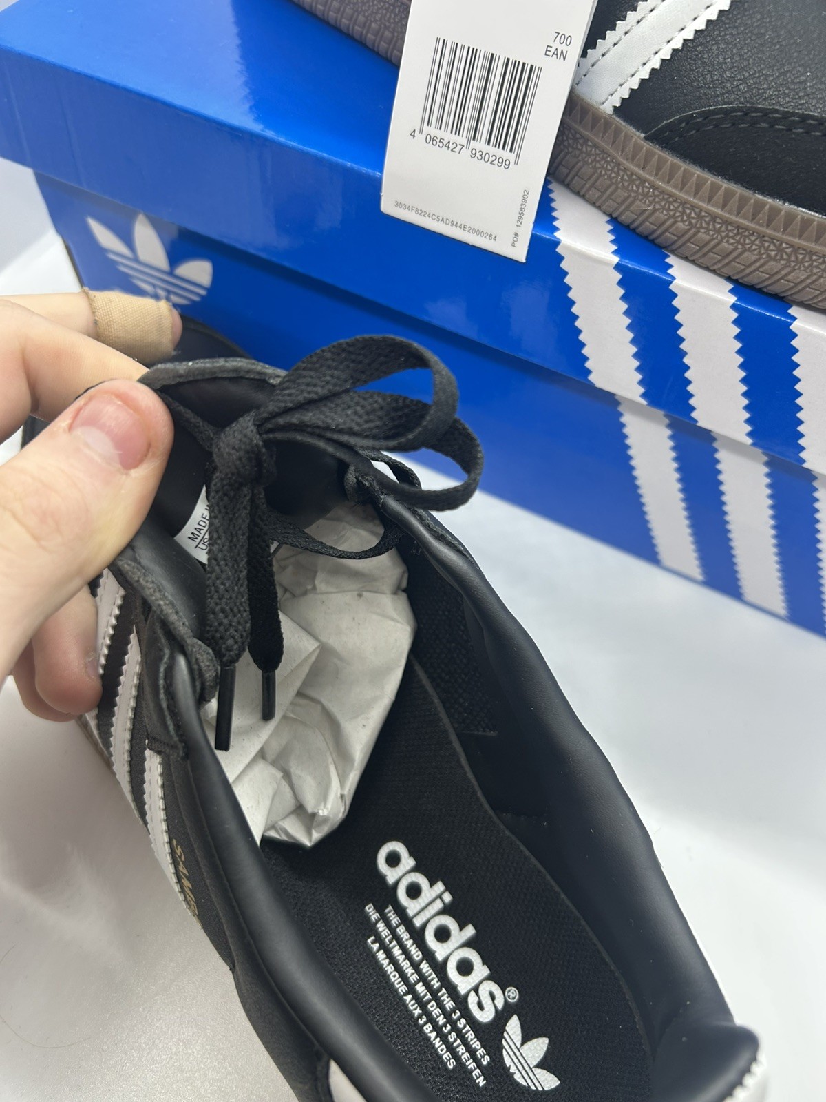 Adidas Black Samba UK 9 Men's Trainers image 5